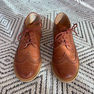 Masculine Style Wingtip Oxfords Tie Shoes Masculine Womens Size 9